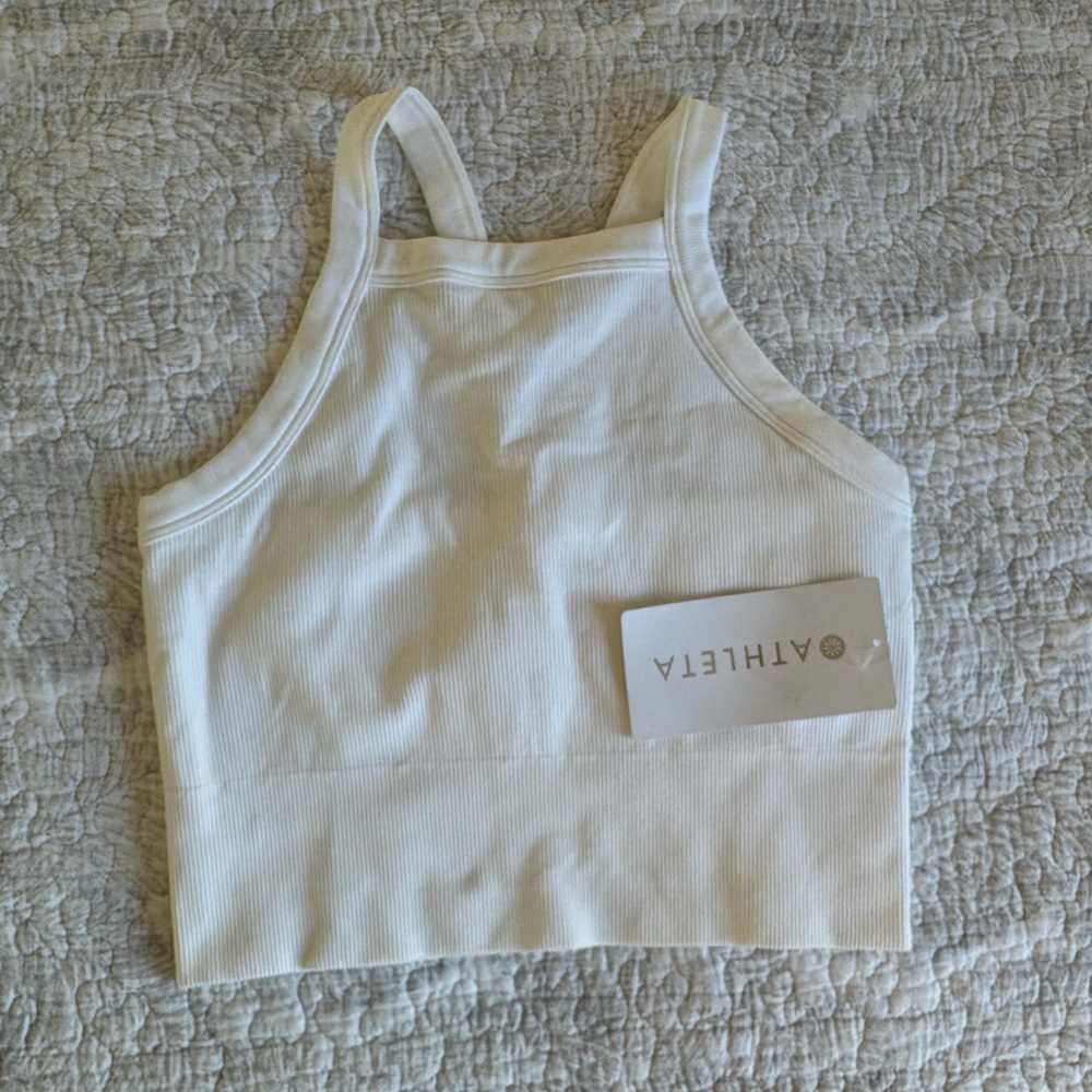 Athleta Aurora Seamless High Neck V-Back Tank